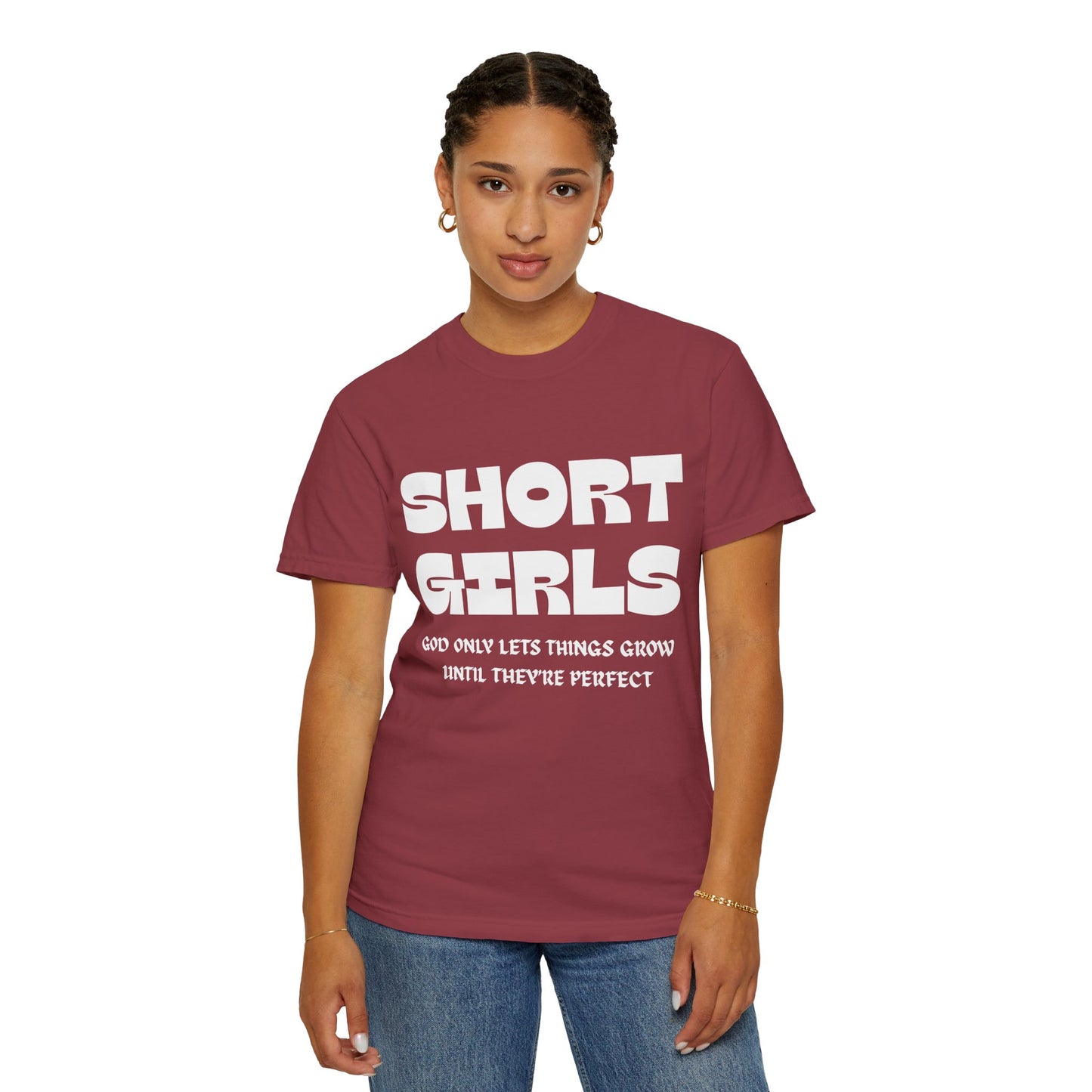 Short Girls-Garment-Dyed T-shirt