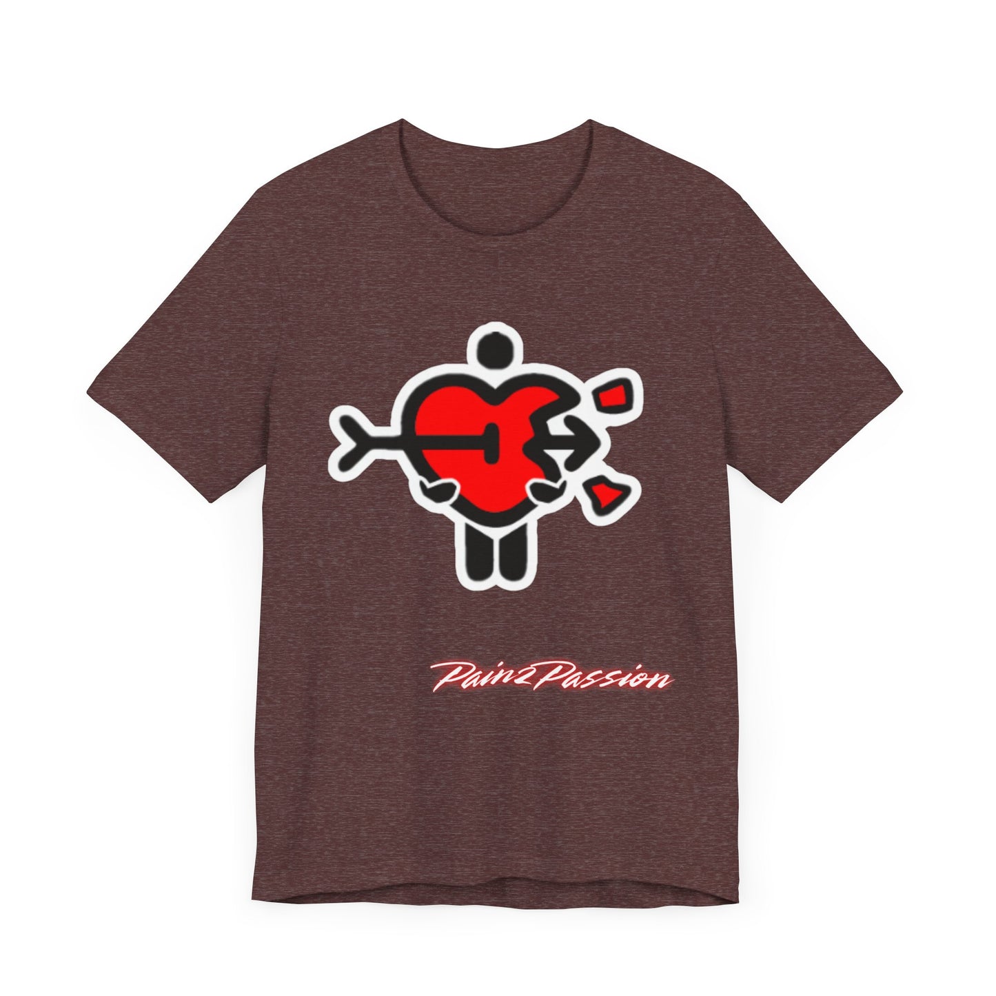 Pain2Passion T-Shirt (Mid-Evil Heart Guy)