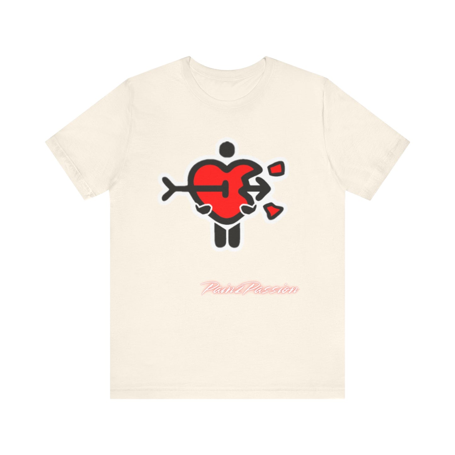 Pain2Passion T-Shirt (Mid-Evil Heart Guy)