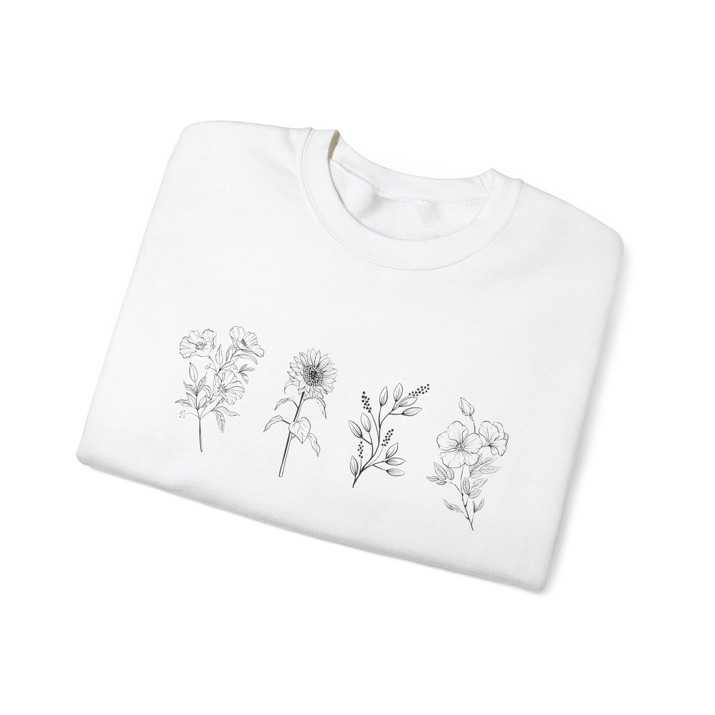 flower Crewneck Sweatshirt