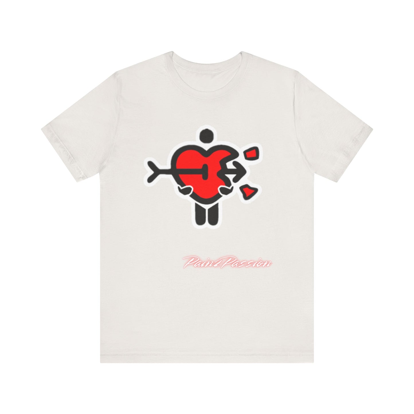 Pain2Passion T-Shirt (Mid-Evil Heart Guy)