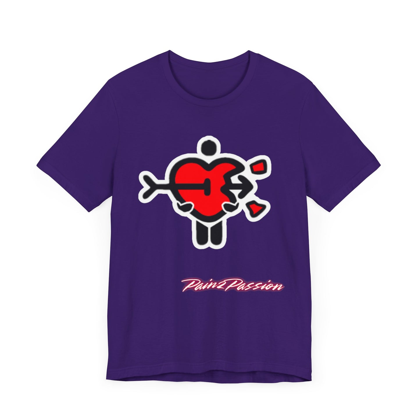 Pain2Passion T-Shirt (Mid-Evil Heart Guy)