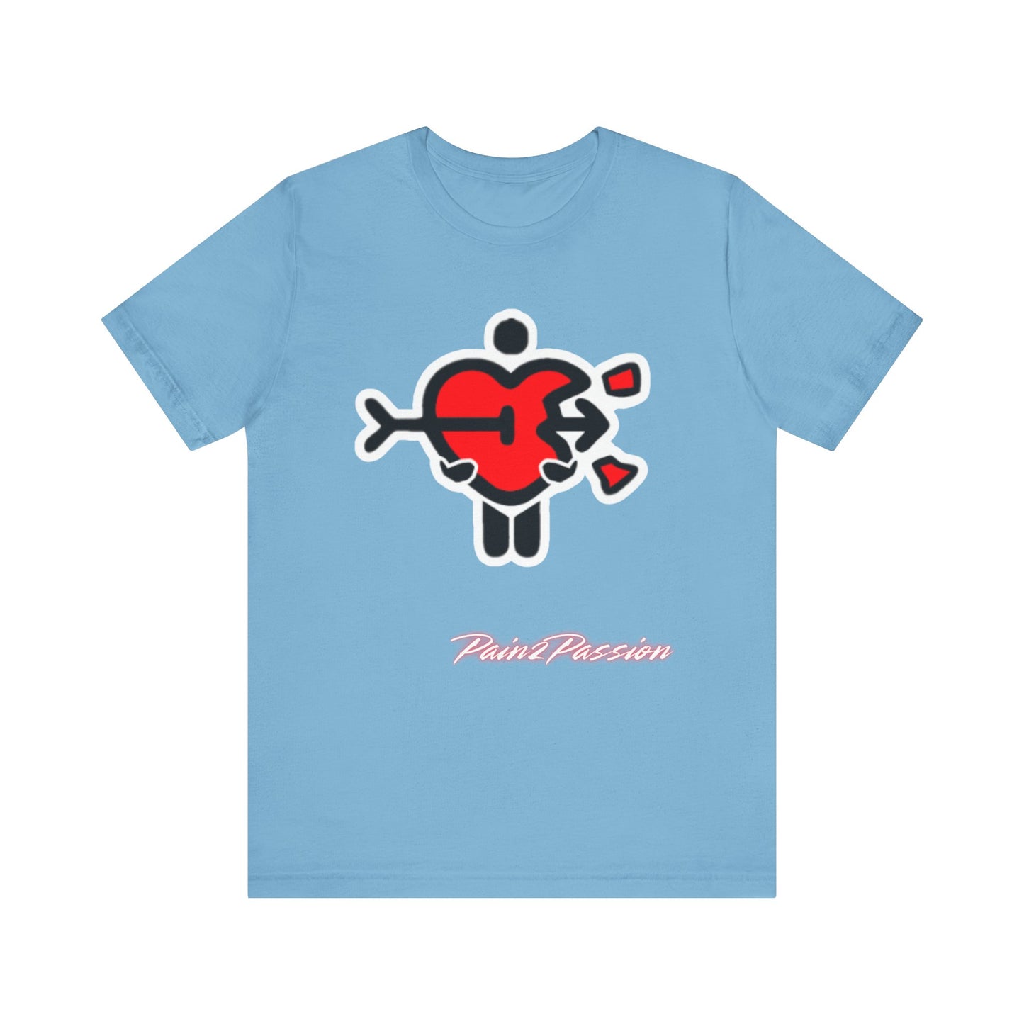 Pain2Passion T-Shirt (Mid-Evil Heart Guy)