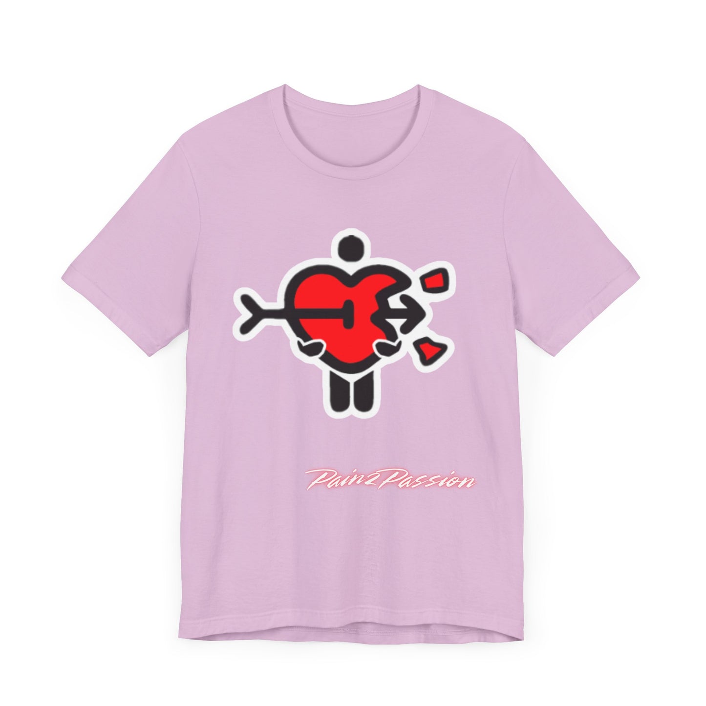 Pain2Passion T-Shirt (Mid-Evil Heart Guy)