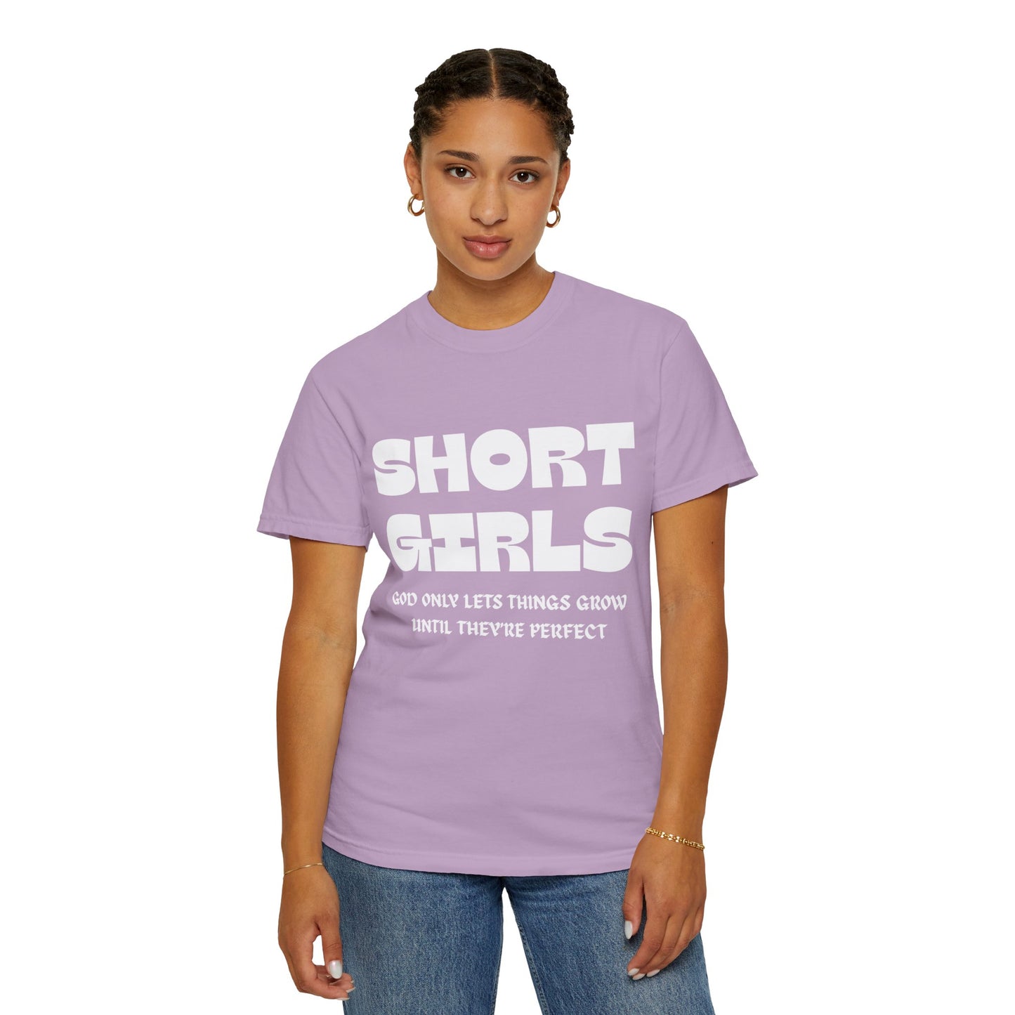 Short Girls-Garment-Dyed T-shirt