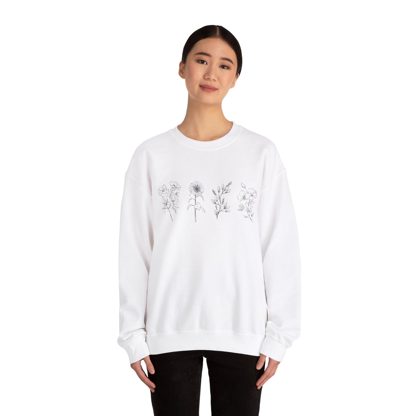 flower Crewneck Sweatshirt