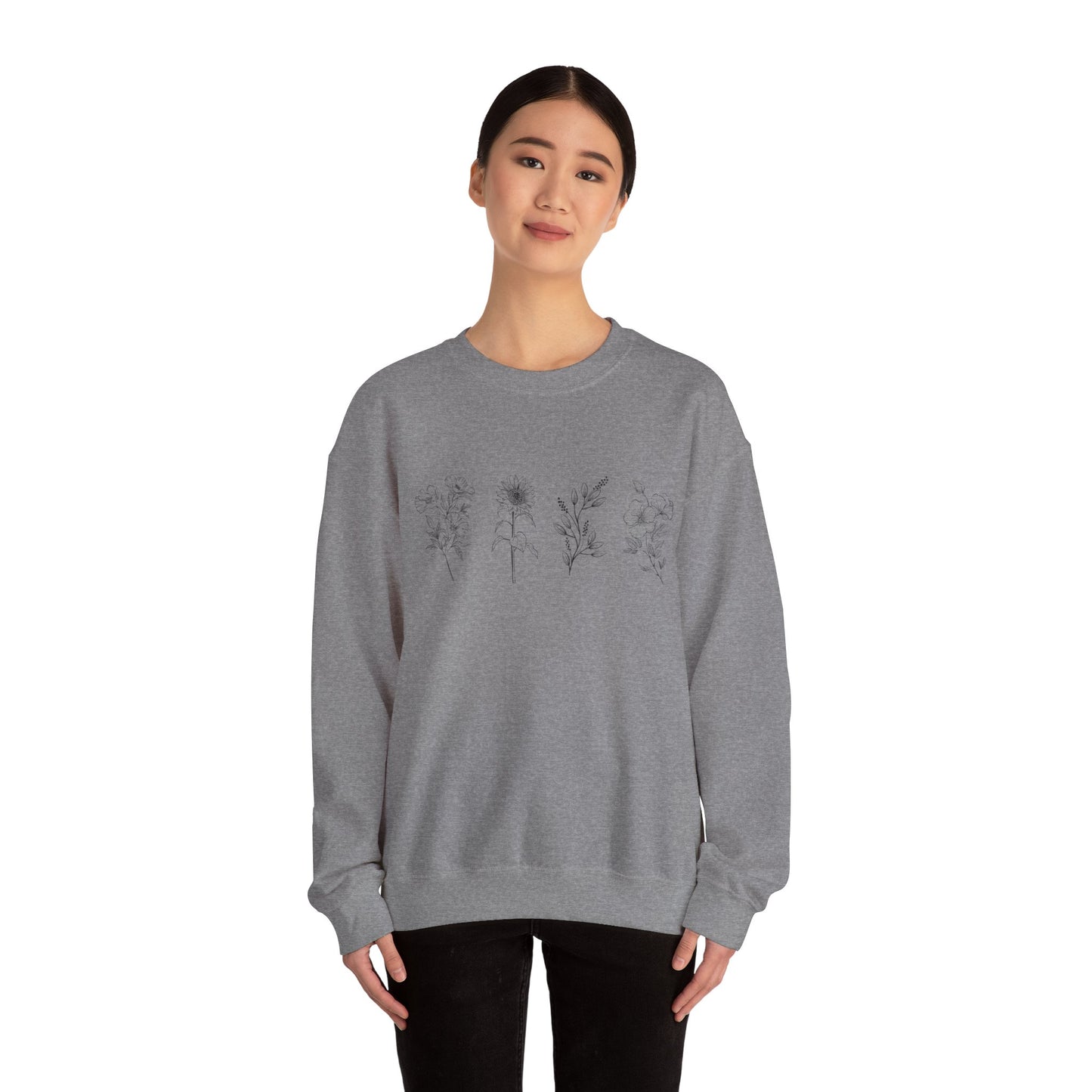 flower Crewneck Sweatshirt