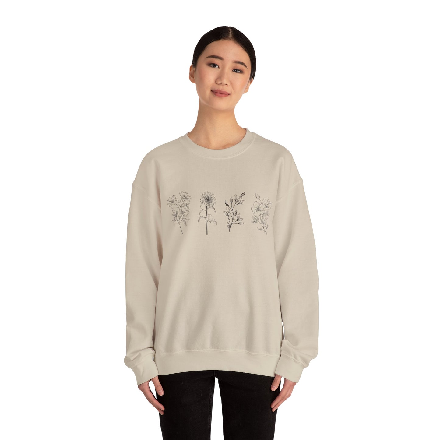 flower Crewneck Sweatshirt