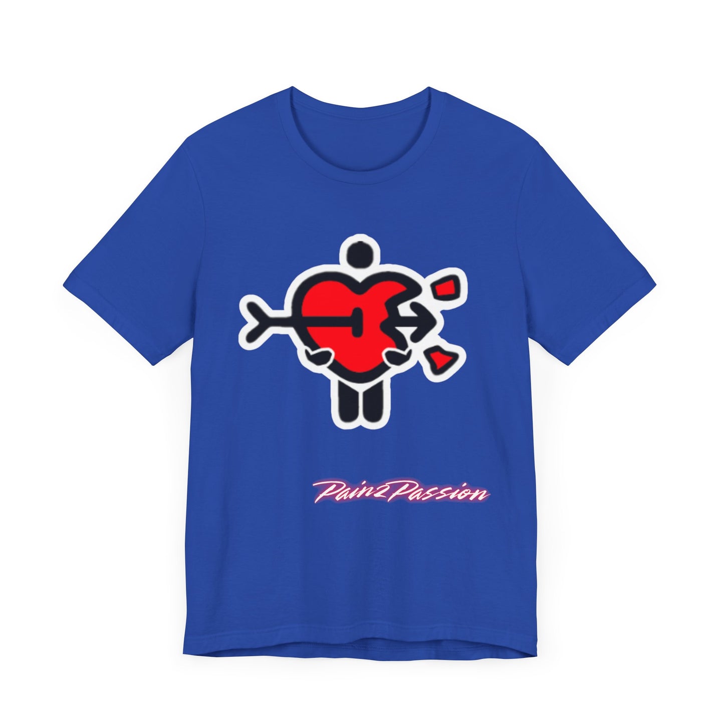 Pain2Passion T-Shirt (Mid-Evil Heart Guy)