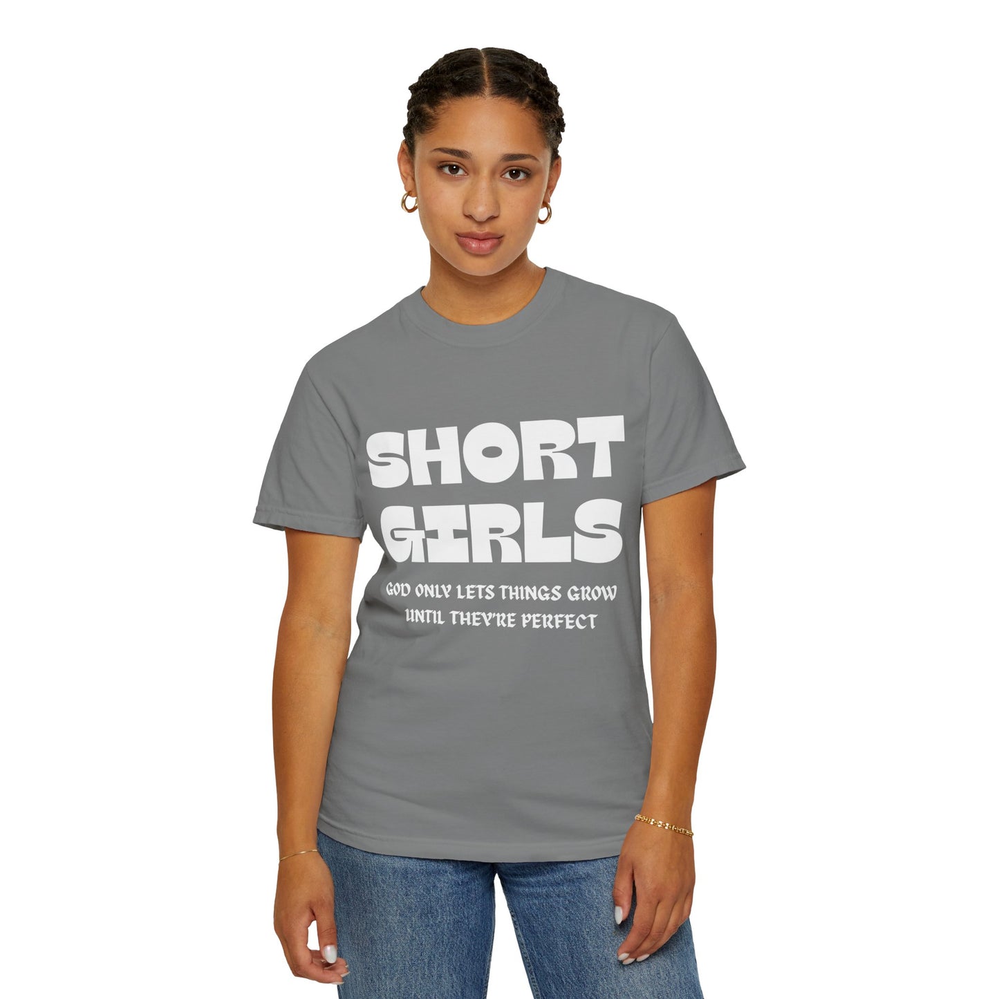 Short Girls-Garment-Dyed T-shirt