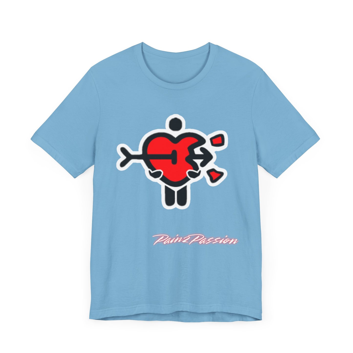 Pain2Passion T-Shirt (Mid-Evil Heart Guy)