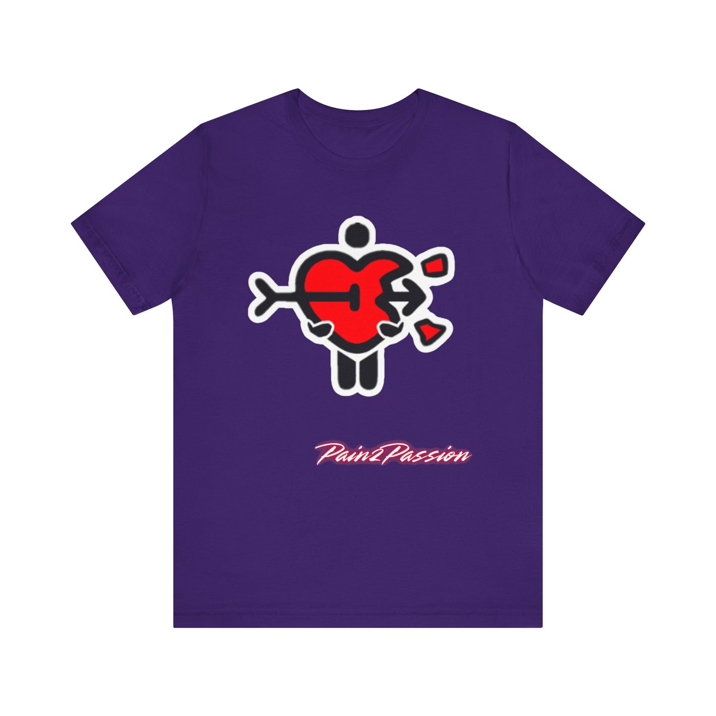 Pain2Passion T-Shirt (Mid-Evil Heart Guy)