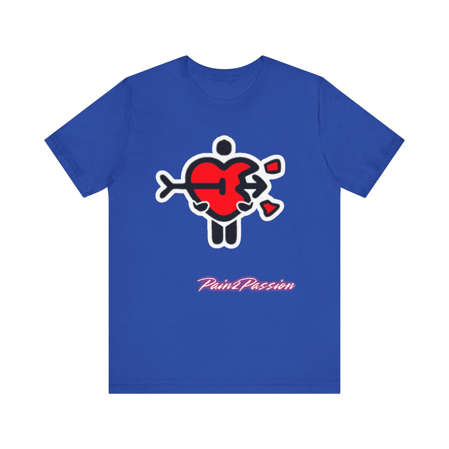 Pain2Passion T-Shirt (Mid-Evil Heart Guy)