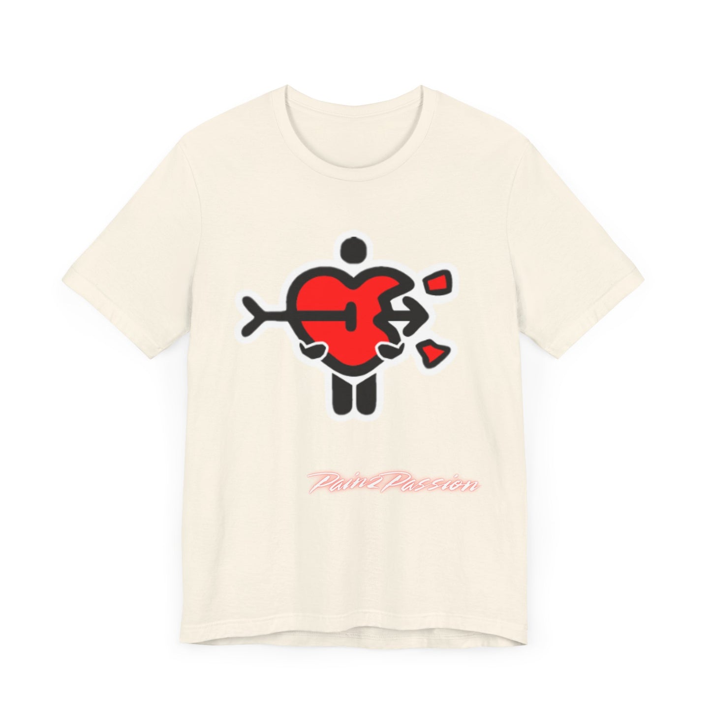 Pain2Passion T-Shirt (Mid-Evil Heart Guy)