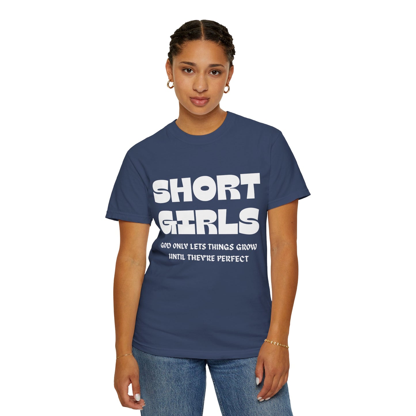 Short Girls-Garment-Dyed T-shirt