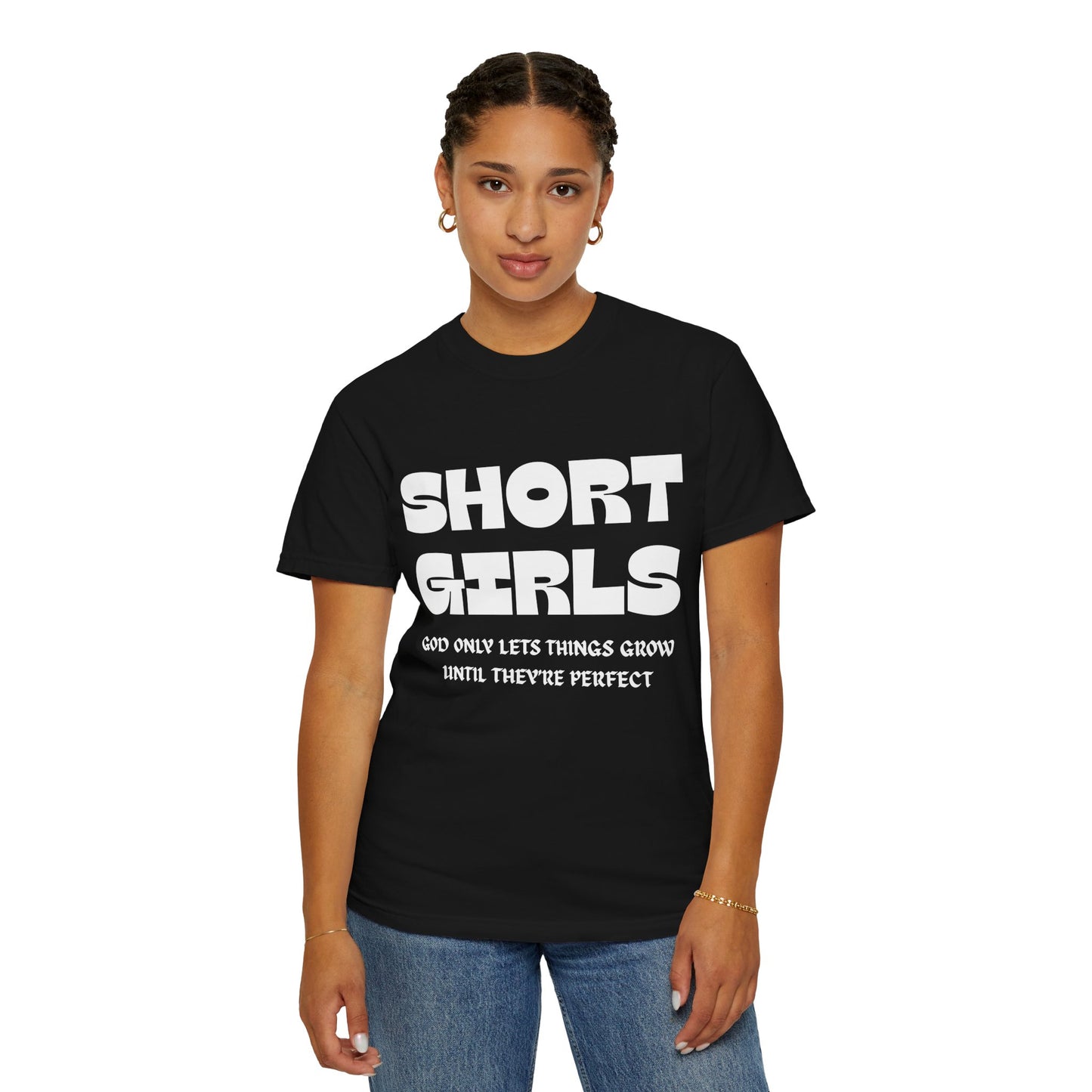 Short Girls-Garment-Dyed T-shirt