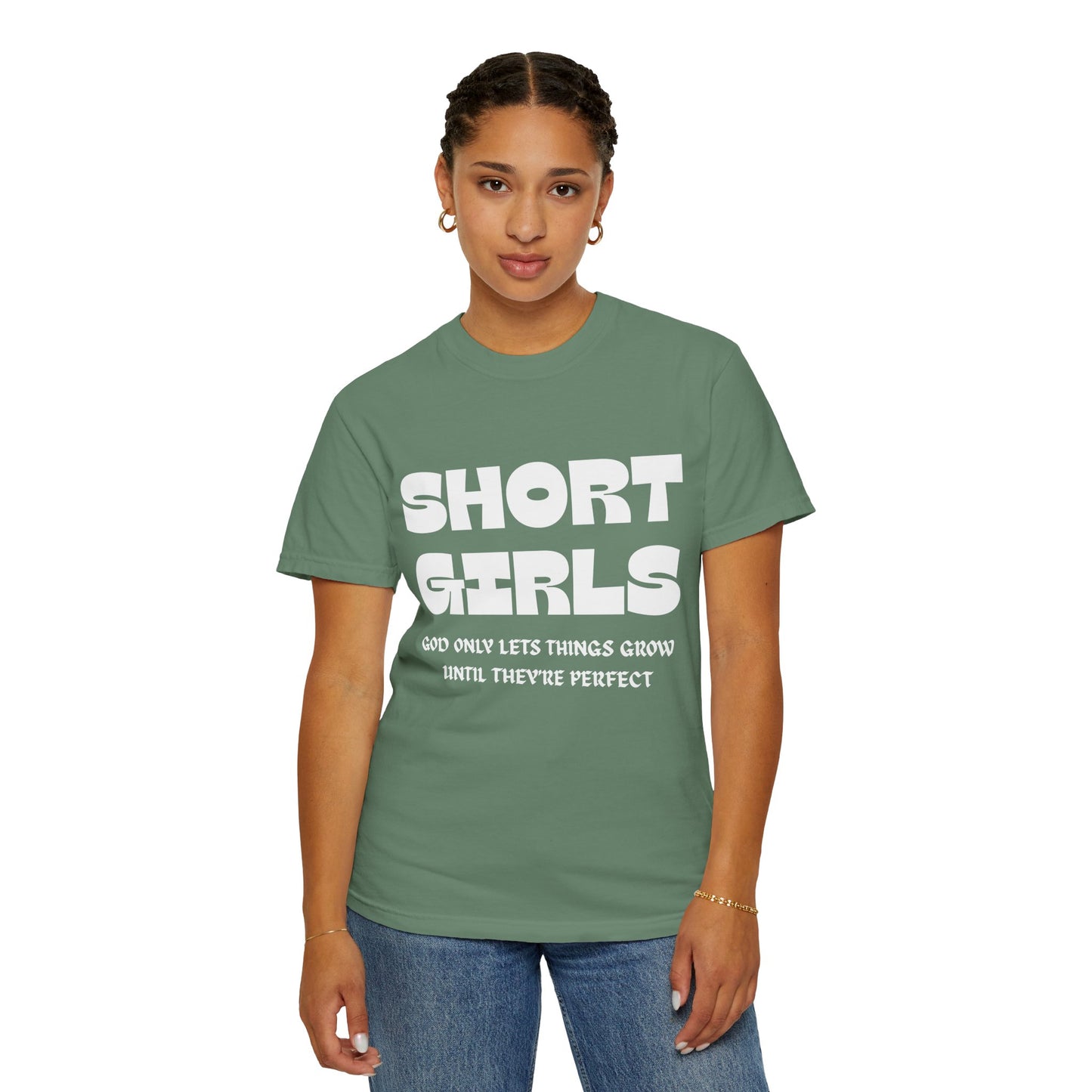 Short Girls-Garment-Dyed T-shirt