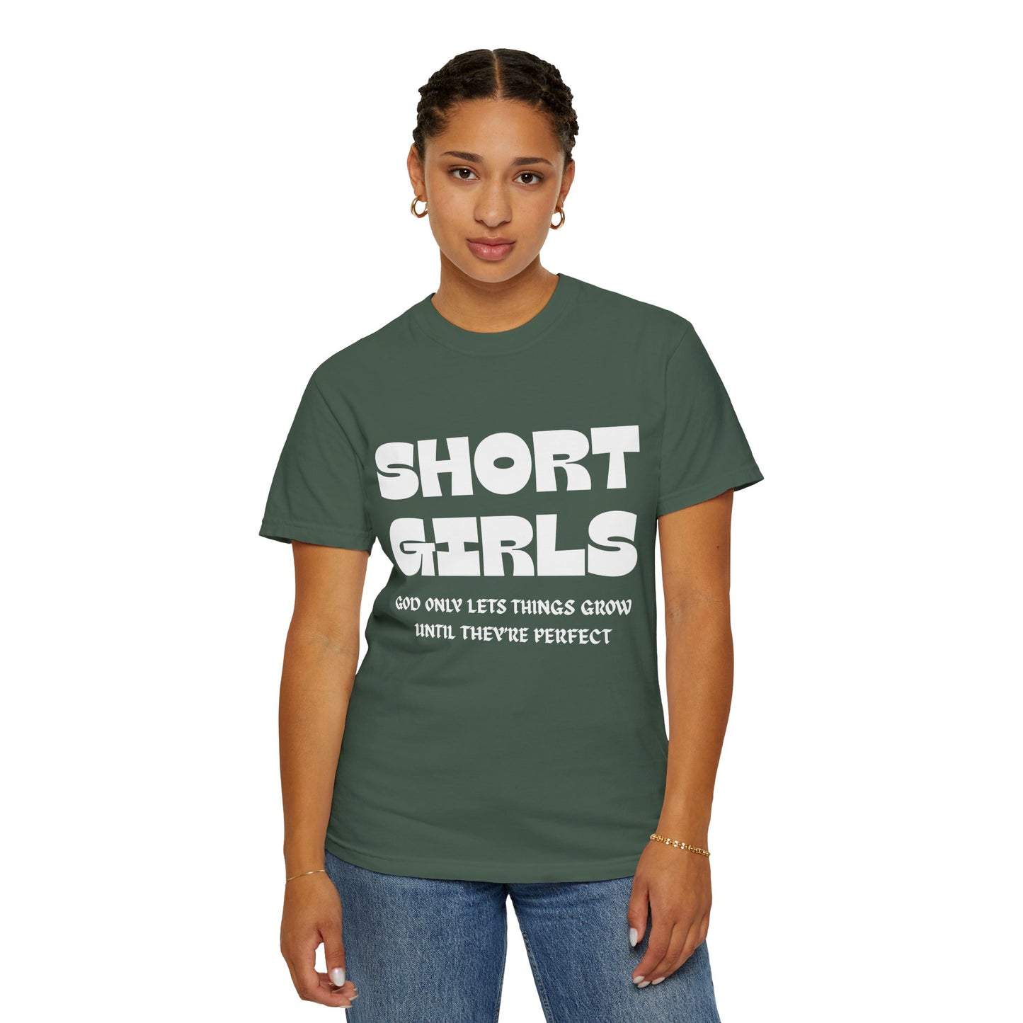 Short Girls-Garment-Dyed T-shirt
