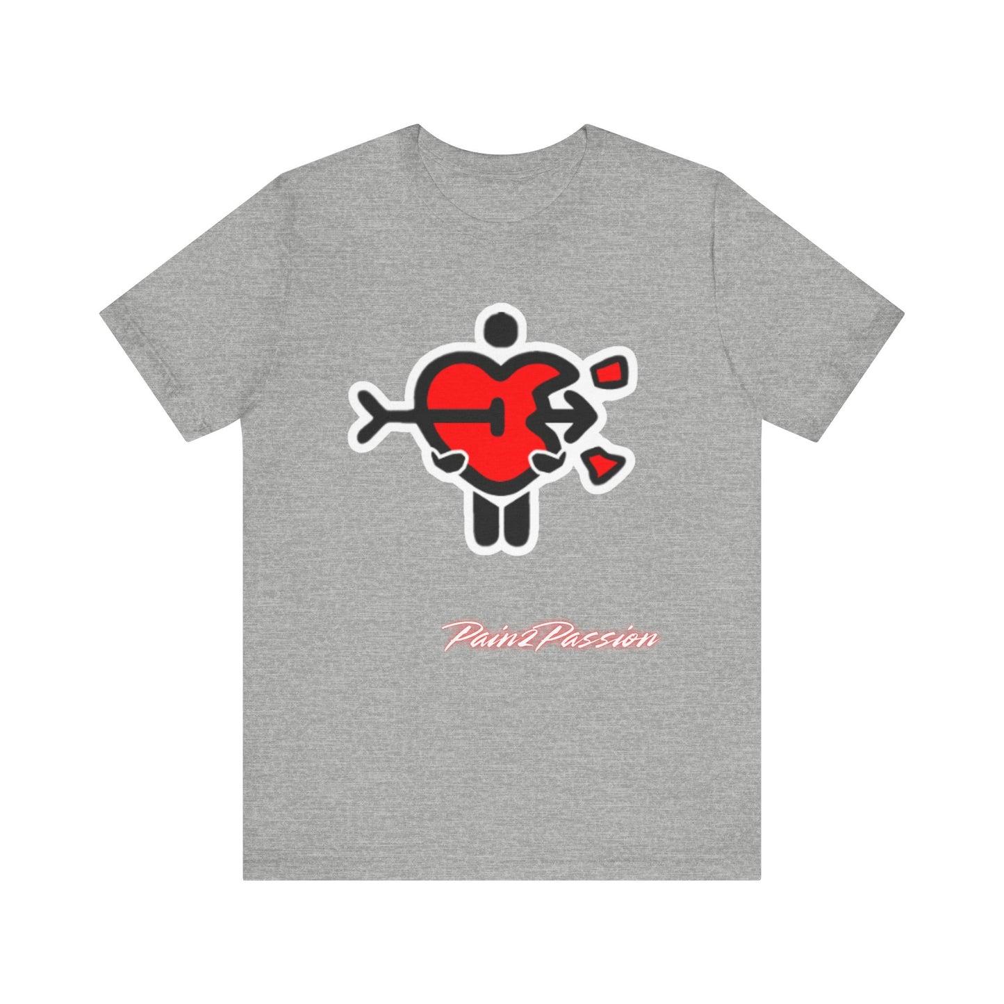 Pain2Passion T-Shirt (Mid-Evil Heart Guy)
