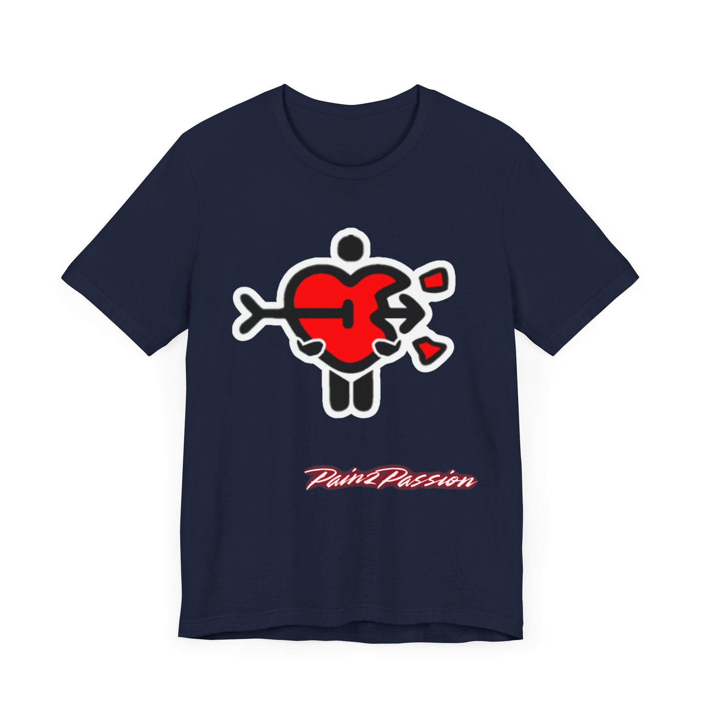 Pain2Passion T-Shirt (Mid-Evil Heart Guy)