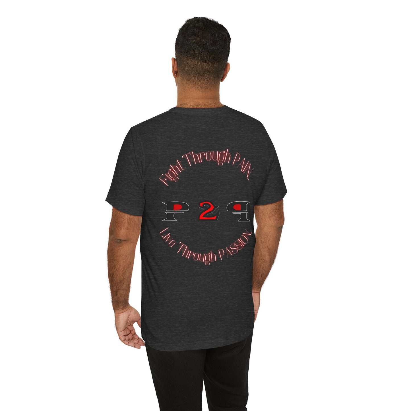Pain2Passion T-Shirt (Mid-Evil Heart Guy)