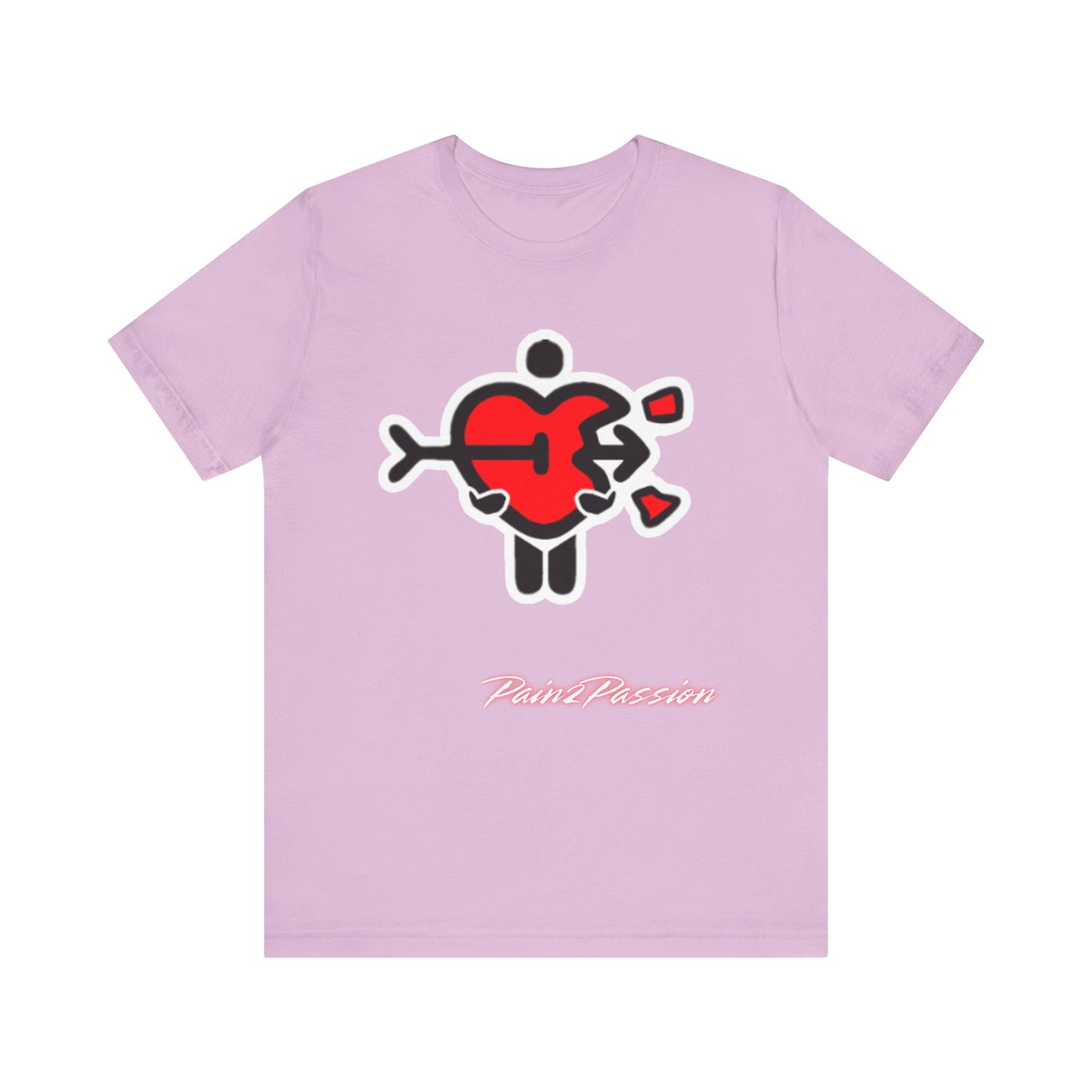 Pain2Passion T-Shirt (Mid-Evil Heart Guy)
