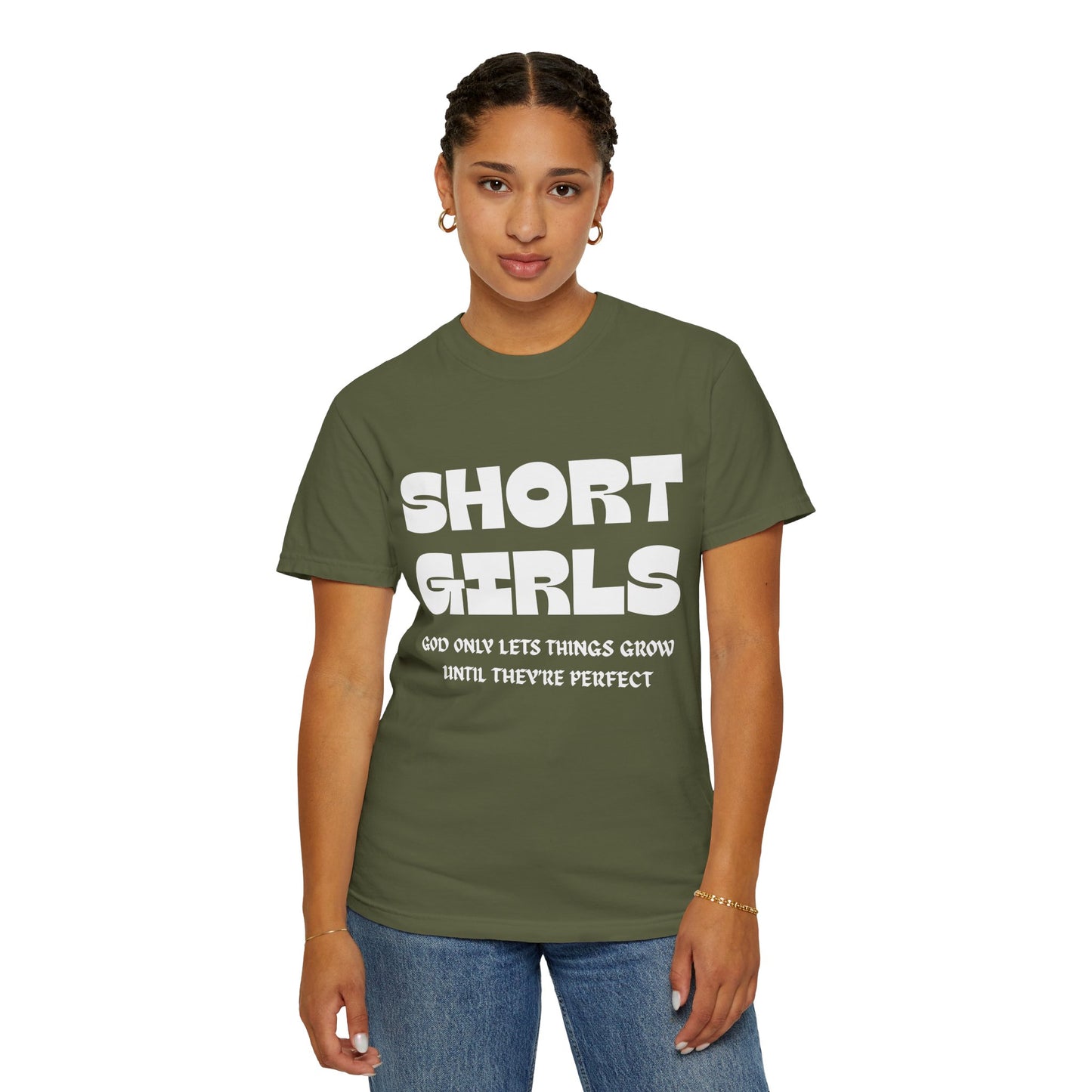 Short Girls-Garment-Dyed T-shirt