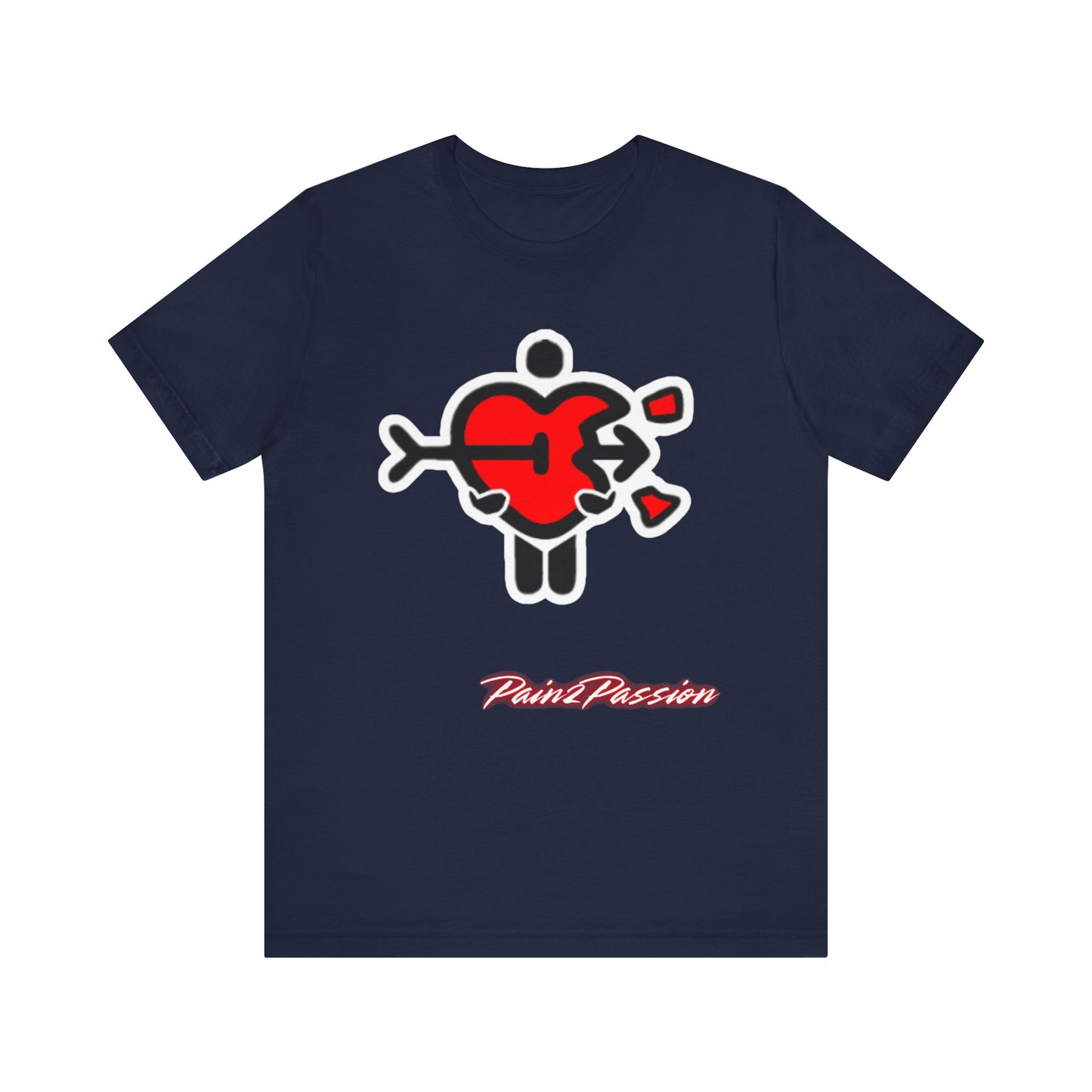 Pain2Passion T-Shirt (Mid-Evil Heart Guy)