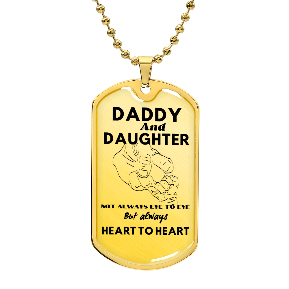 Daddy and Daughter Dog Tag