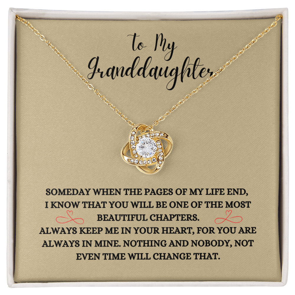 To My Granddaughter, The Last Chapter.