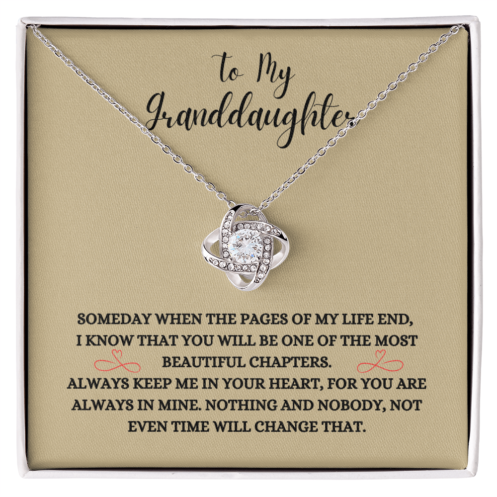 To My Granddaughter, The Last Chapter.