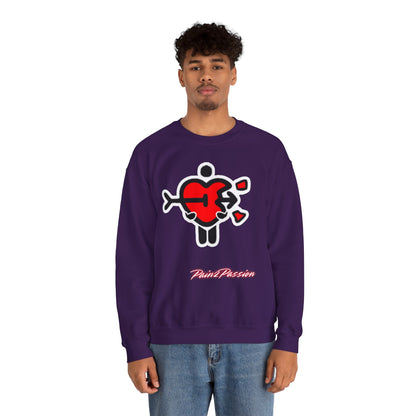 Pain2Passion Sweatshirt (Mid-Evil Heart Guy)