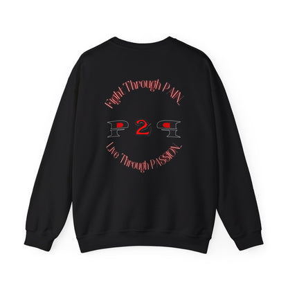 Pain2Passion Sweatshirt (Mid-Evil Heart Guy)