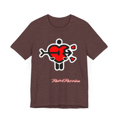 Pain2Passion T-Shirt (Mid-Evil Heart Guy)