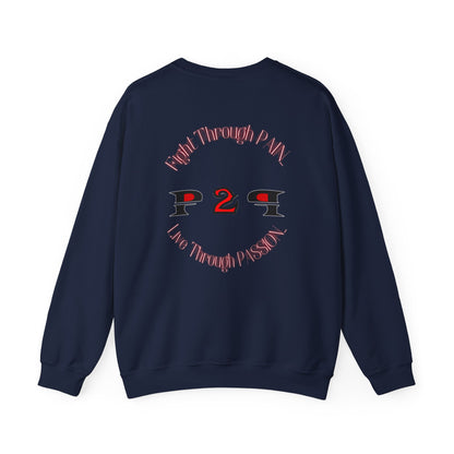 Pain2Passion Sweatshirt (Mid-Evil Heart Guy)