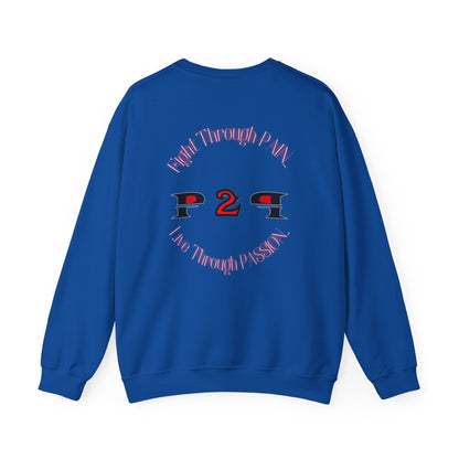 Pain2Passion Sweatshirt (Mid-Evil Heart Guy)