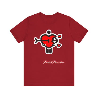 Pain2Passion T-Shirt (Mid-Evil Heart Guy)