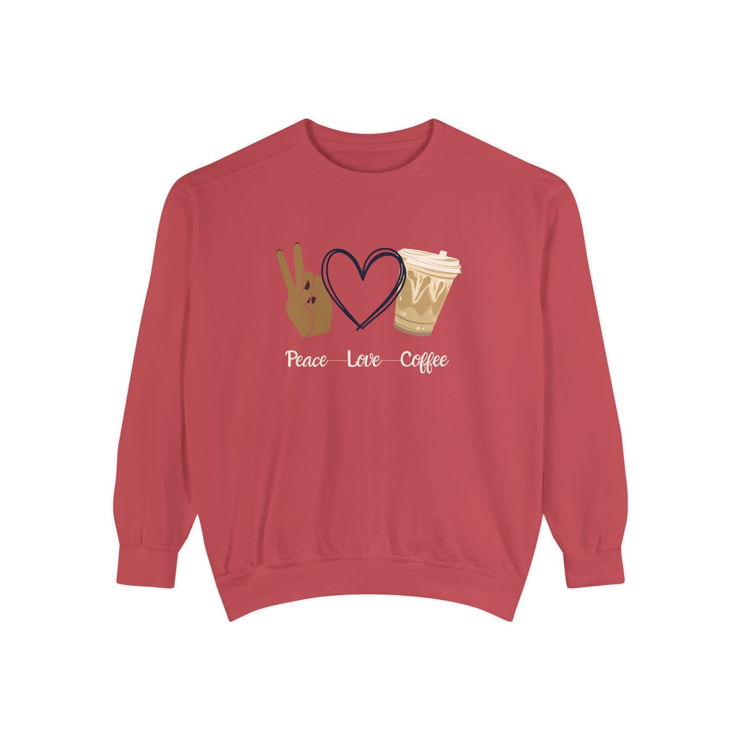 Peace, Love, Coffee Sweatshirt