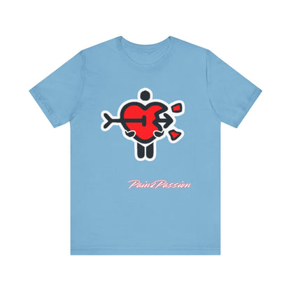 Pain2Passion T-Shirt (Mid-Evil Heart Guy)