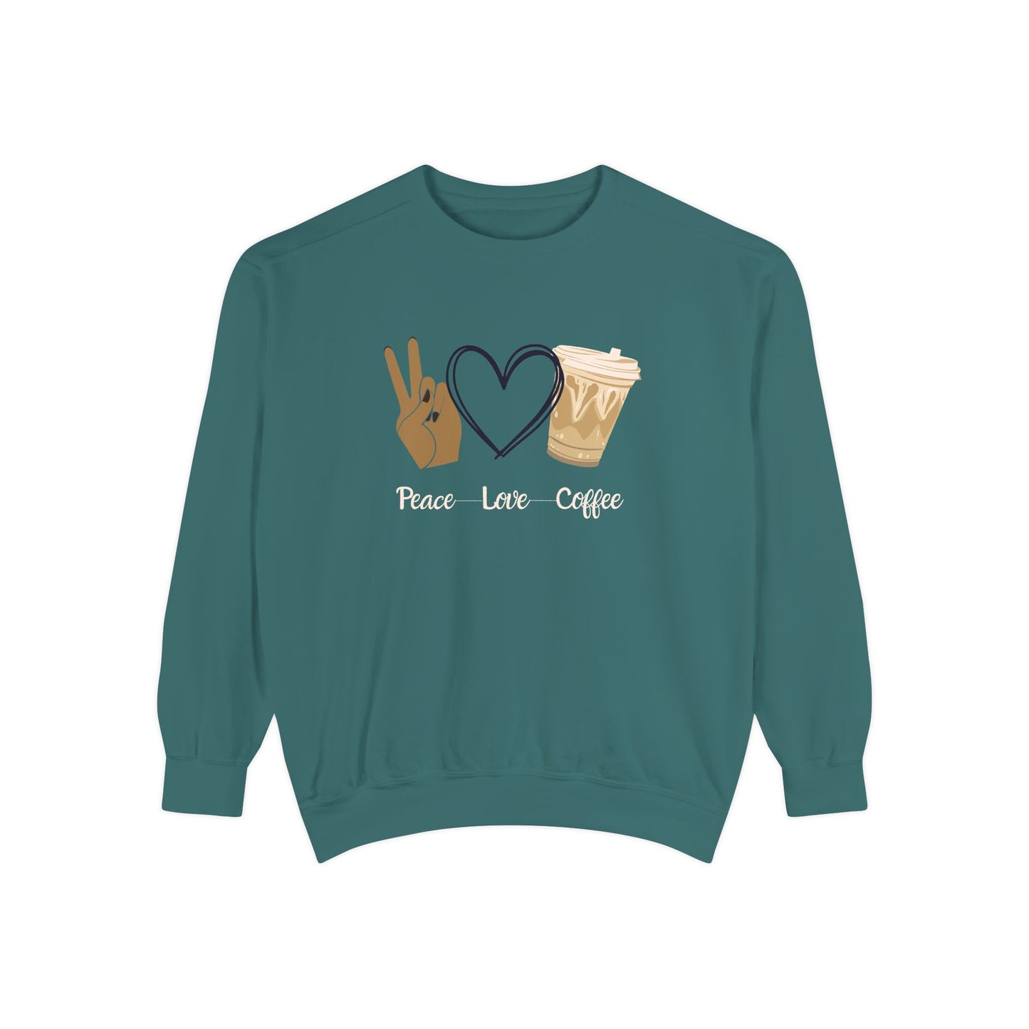 Peace, Love, Coffee Sweatshirt