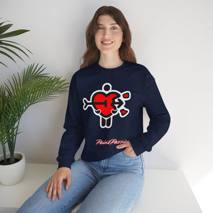 Pain2Passion Sweatshirt (Mid-Evil Heart Guy)
