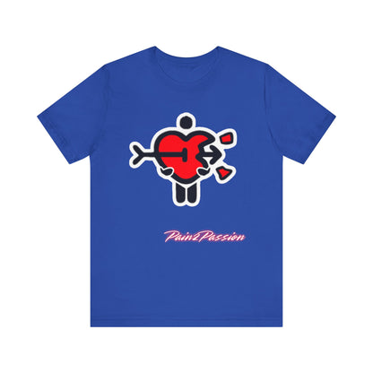 Pain2Passion T-Shirt (Mid-Evil Heart Guy)