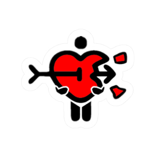 MidEvil Heart Guy Cut Stickers