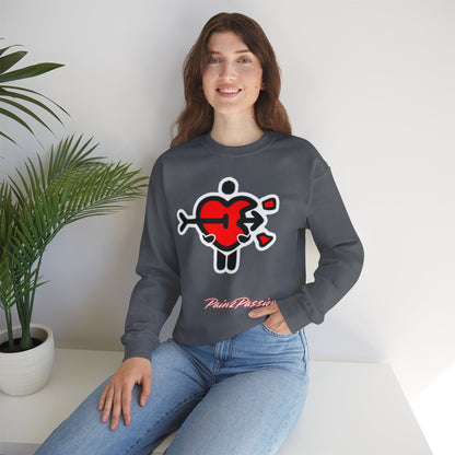 Pain2Passion Sweatshirt (Mid-Evil Heart Guy)