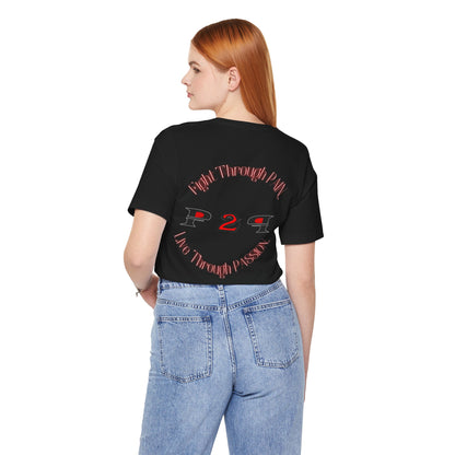 Pain2Passion T-Shirt (Mid-Evil Heart Guy)