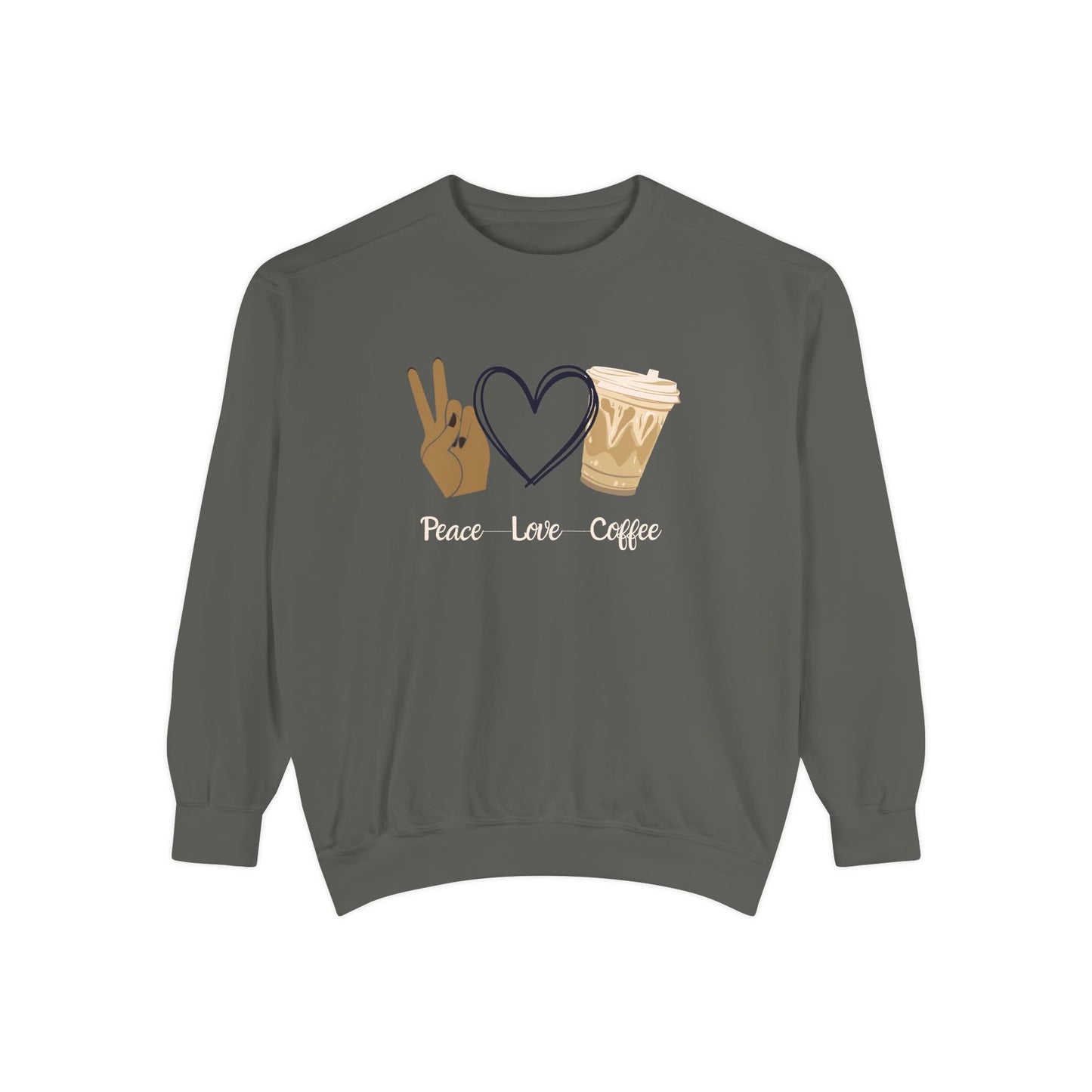 Peace, Love, Coffee Sweatshirt
