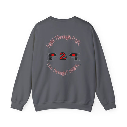 Pain2Passion Sweatshirt (Mid-Evil Heart Guy)