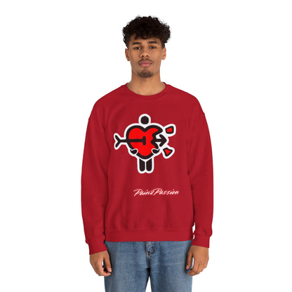 Pain2Passion Sweatshirt (Mid-Evil Heart Guy)