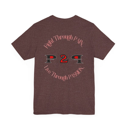 Pain2Passion T-Shirt (Mid-Evil Heart Guy)
