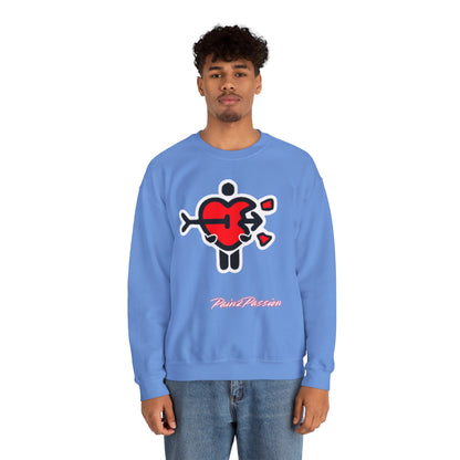 Pain2Passion Sweatshirt (Mid-Evil Heart Guy)